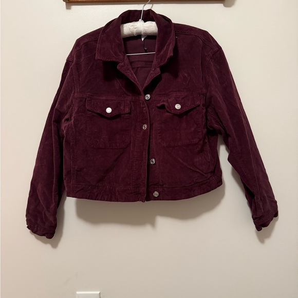 Mavi Women's Corduroy Jacket - Deep Burgundy - Picture 5 of 6
